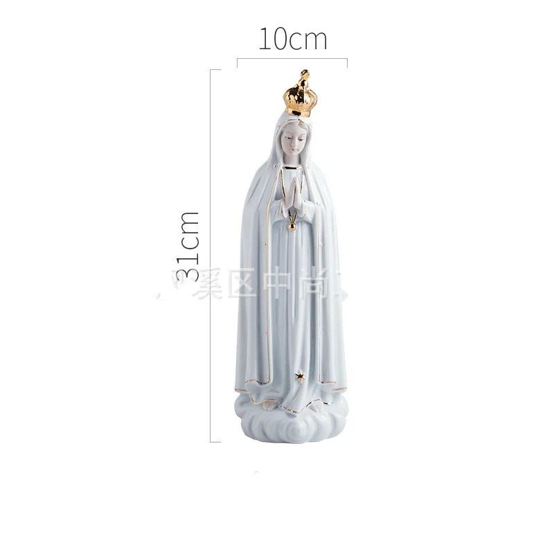 

Роза Фатимы Икона Богоматери Марии Католическая Церковь Семья Керамические Статуэтки Подарки и Украшения