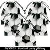 20/50 Pièces Sac à Cordon Sac à Coulisse Fête Football Thème Sports Anniversaire Cadeaux Sac à Friandises Décoration Cadeau Célébration d'Équipe Fournitures