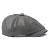 Men's Octagonal Hat Summer Breathable Sunscreen Sun Hat Retro Newsboy Hat For Women
