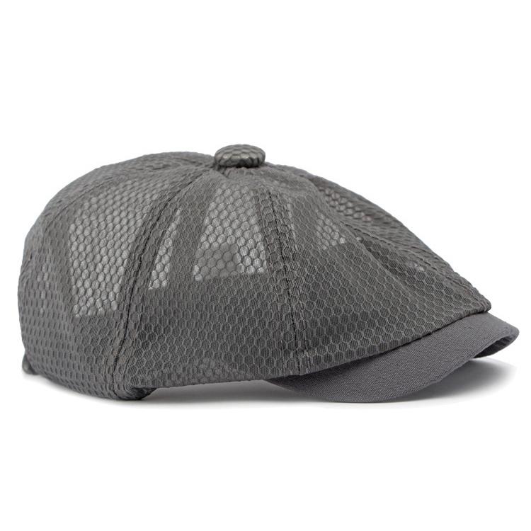 Men's Octagonal Hat Summer Breathable Sunscreen Sun Hat Retro Newsboy Hat For Women