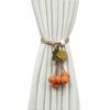 Halloween Pumpkin Curtain Tieback Farmhouse Adjustable Strap Fruit Vegetable Decorative Drape Window Curtain Holder Holdbacks Curtain Accessories