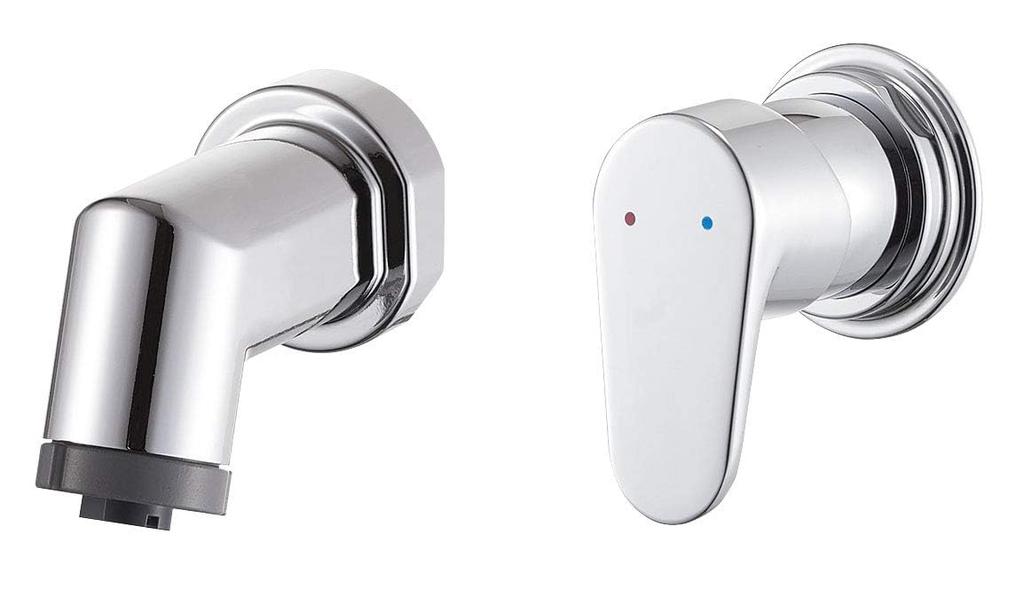 SANEI Single Spray Mixer Shower Faucet, Wall-Mounted, Water-Saving, Eco-Friendly Faucet, Pull-Out Head, Shower/Straight Switchable, K3715EV-13