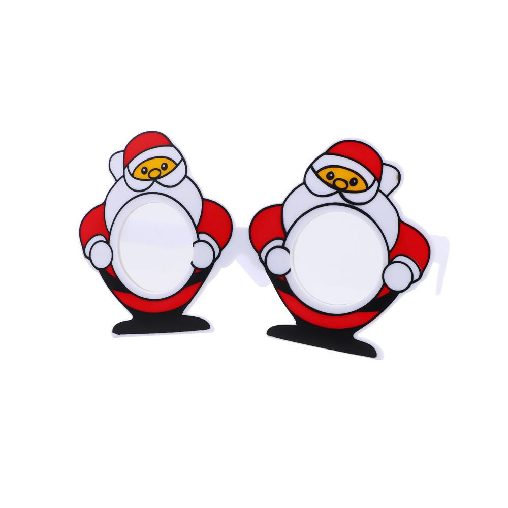 Креативные рождественские очки для взрослых со стильными красными оправами и забавным дизайном Style 1
