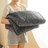 Rautenmuster Einfarbig Flanell Fleece Sofa Decke - Korallenfleece Büro Klimaanlage Decke Geschenk