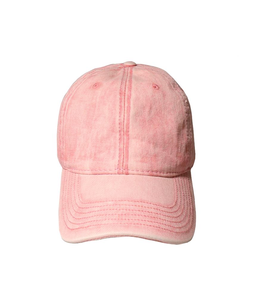 Seullipiseullib Vintage Washing Pink Denim Ball Cap