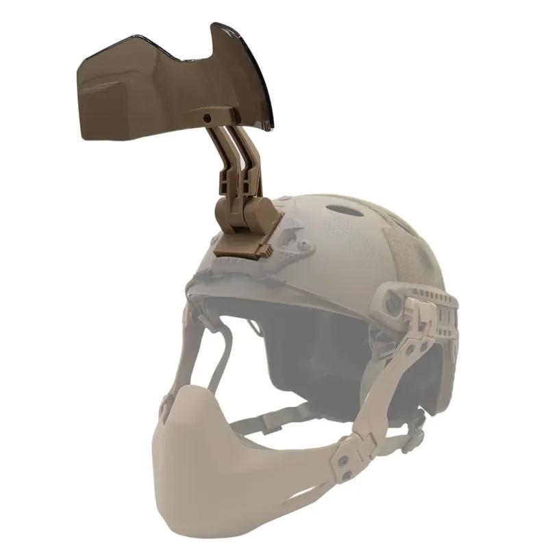 Tactical FAST Helmet Half Mask Flip Goggle Hunting Airsoft Paintball Protective Masks Helmet Gear Accessories
