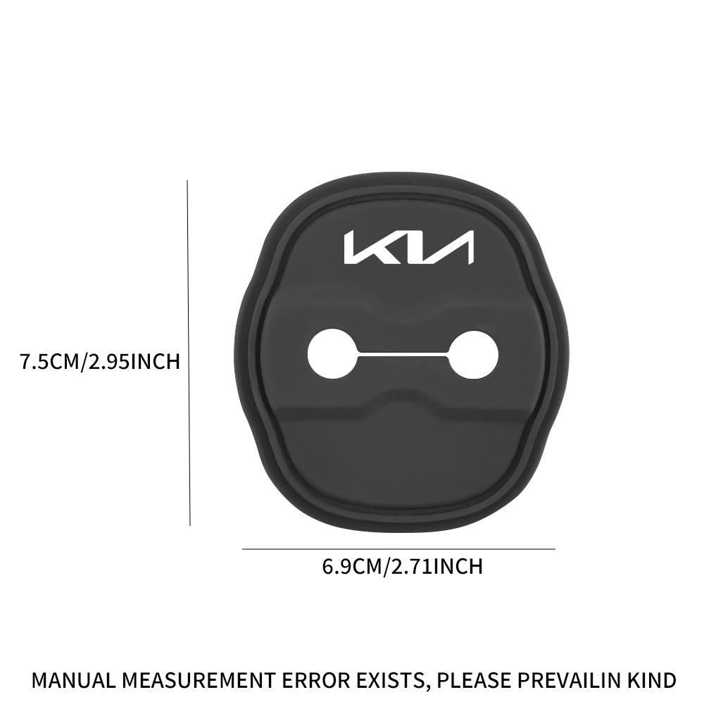 2026 Hot Car Sticker 2/4Pcs Car Door Lock Anti-collision Silicone Cover for For Kia Sportage Rio 3 Soul Picanto EV6 Cerato Niro