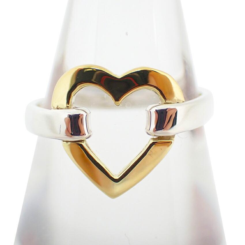 

[Used] TIFFANY 925/750 Heart Ring / Size 9 / j28-32