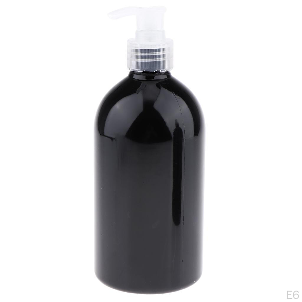 16oz Empty Pump Bottles (2 Pack), Plastic Nozzles Included; Great for Shampoo, Lotions, Liquid
