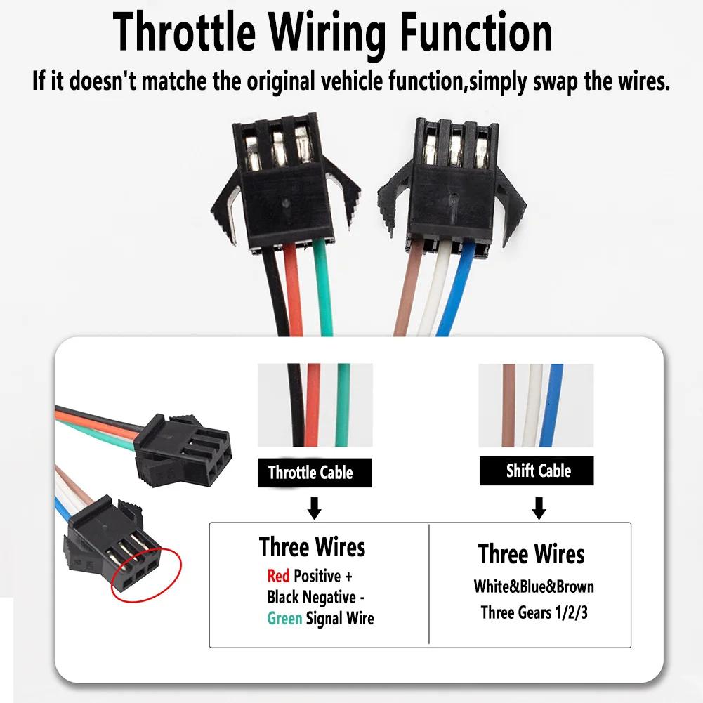High Medium Low Speed Twist Throttle Handlebar for E-Bike Electric Scooter Accessories Forward Reverse Cruise Replacement Parts