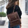 NICOLE DORIS Retro School Large PU Perfect for Coffee & Women's Backpack, Style, Bag, Stylish, Capacity, Leather, Lightweight, Waterproof, School,