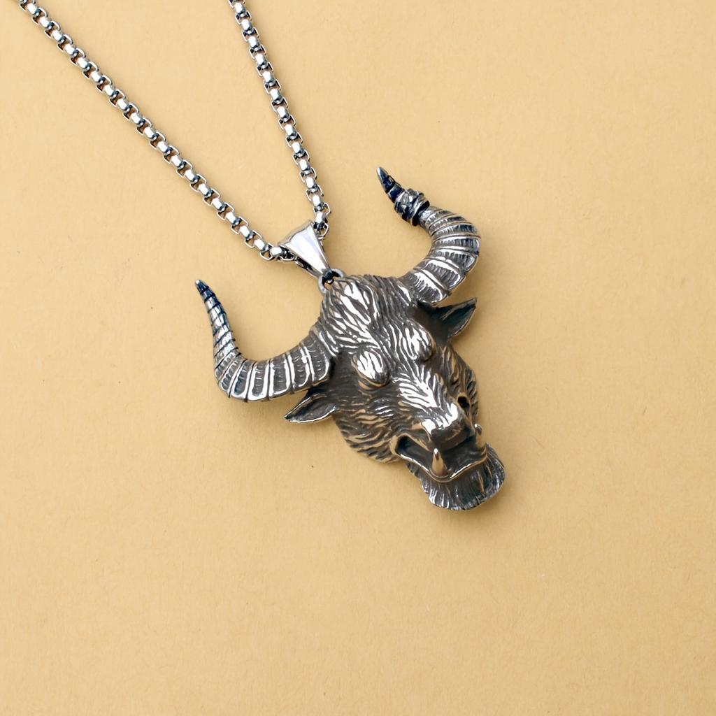 Domineering Bull Head Necklace Pendant