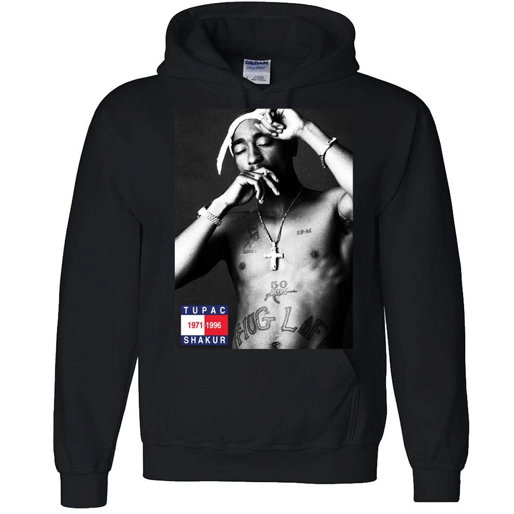 Thug Life Tupac Inspired Hoodie Rap Legend 2Pac 90s Hip Hop Tribute Pullover