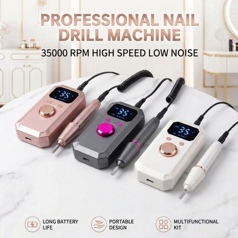 32 Vitesses Ponceuse Électrique à Ongles Affichage LED Ponceuse à Ongles Lime à Ongles Électrique Outils pour Ongles
