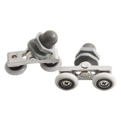 Wheels Shower Door Rollers Sliders Smooth Twin Bottom Wear-Resistant 19/23/25/27mm Dia Accessories Replacement