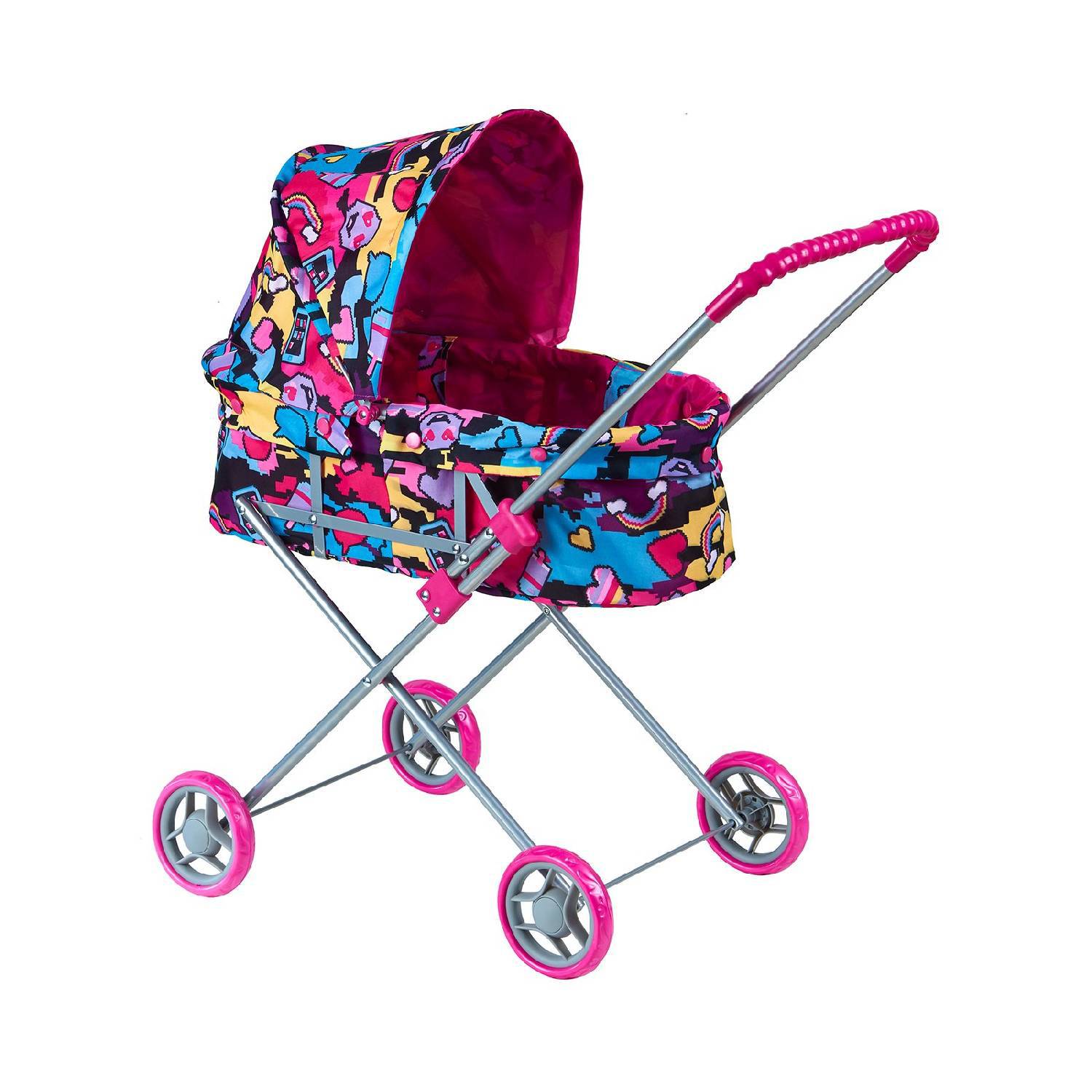 

Pram For Dolls Buggy Boom 8013-m2009 st Mixi Roses Multi