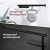Stainless Steel Kitchen Paper Towel Holder No Drilling Self Adhesive Cabinet Storage Accessories Tissue Rack Toilet Roll Storage