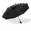 1pc Devil Run Automatic Open, Windproof, Compact Travel Umbrella, Gift for Birthday, Christmas, Business 93055