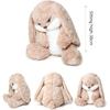 38cm  Bunny Stuffed Animals, Angry Bunny Plush Toys, Stuffed Rabbit Pluhine, Plush Rabbit Stuffed Animal, Perfect for a Gift (Brown)
