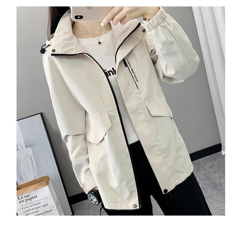 Women's Outdoor Hooded Waterproof Windbreaker Jacket