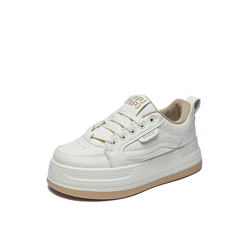 "2025 Spring Korean White Sneakers – Trendy Height-Boosting Casual Shoes for Women, Style Y8613"