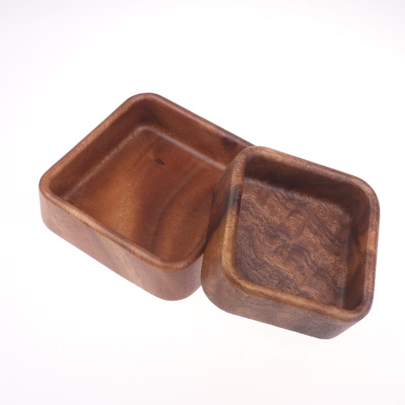 Holzsalatschüssel Vielseitig Stilvoll Obst Snack Servierteller Schüssel Für Zuhause Küche Picknicks Partys Versammlungen im Freien