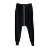 SUBHUMAN Men's Classic Cotton Fleece Harem Pants In Black/Dark Gray