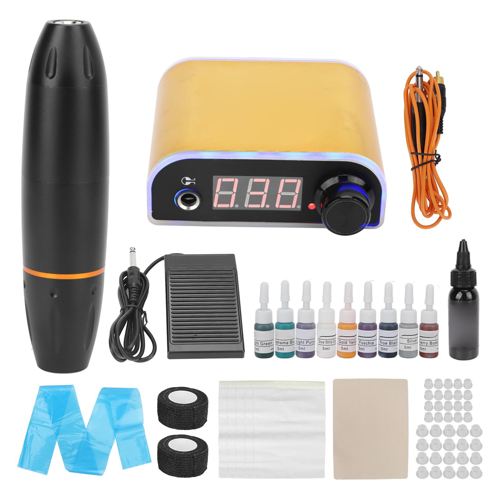 

Профессиональная роторная тату-ручка из алюминиевого сплава, лайнер, шейдер, полный набор тату-машинок для EU Plug