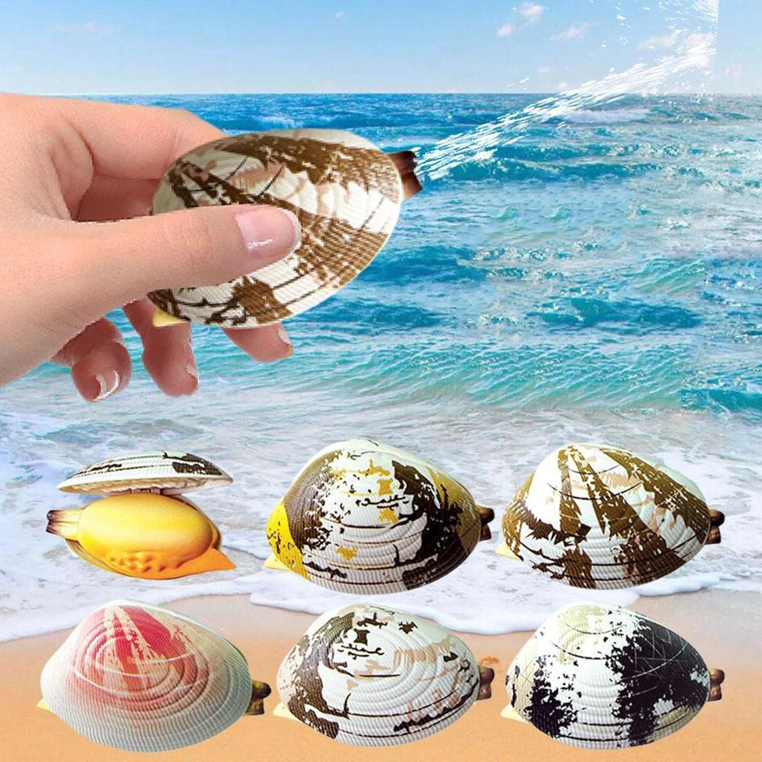 

5шт. Имитация ракушки, игрушка-распылитель воды, моллюски, разбрызгиватель воды, летний забавный артефакт для розыгрышей на вечеринке 5pcs mix color