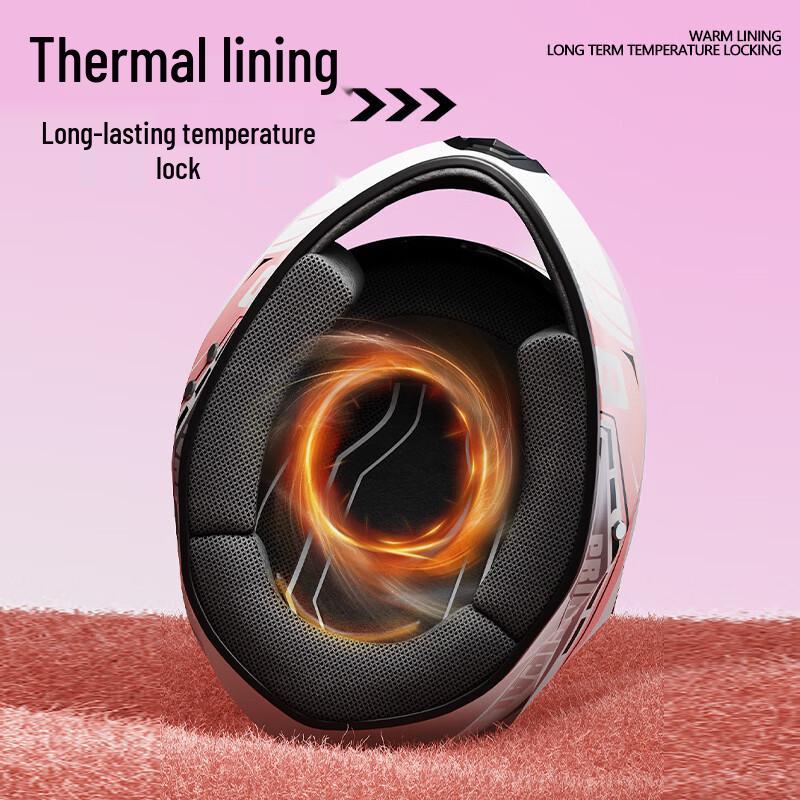 Mi Ling Women's Full-Face Motorcycle Helmet - Warm & Anti-fog