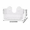 Transparent Suction Cup Shower Rack Wall Mounted Waterproof Cosmetics Storage Rack Punch-Free Shower Drain Basket