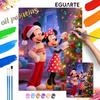 Oil Painting Painting Art Handmade Painting Kit Mickey and Minnie Christmas Decoration Handmade Dsi Home Decoration Birthday Gift