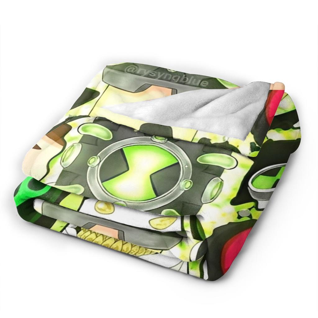 Ben 10 Omnitrix Unleashed Soft Warm blanket  Travel Plush Bedding Throws Pattern Bedroom Flannel Bedspread Sofa Bed Cover