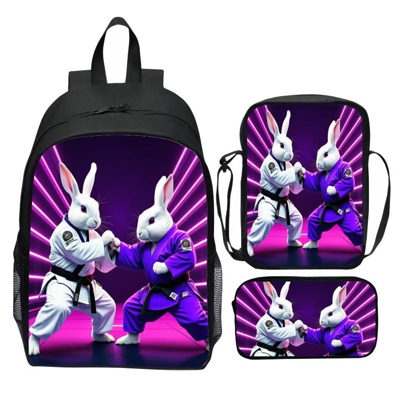 Nuovo zaino JUDO Judo stampato a 3 pezzi cartone animato karate casual leggero zaino per scuola elementare borsa a tracolla astuccio
