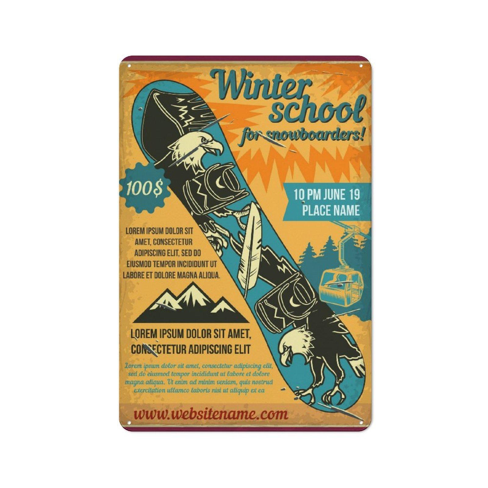 

1 Pack Retro Metal Wall Sign Featuring Rusted Distressed Surface for Indoor Decoration, Select 20x30cm or 30x40cm Version 20*30CM