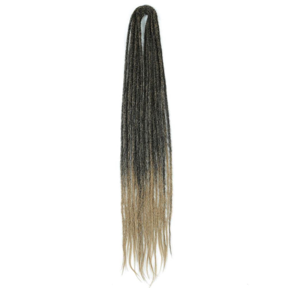 Synthetic 24 Inch Dreadlocks Extensions Dreads Locs Crochet Hair for Women 20 Strands Handmade Soft Locs Braids Double Ended