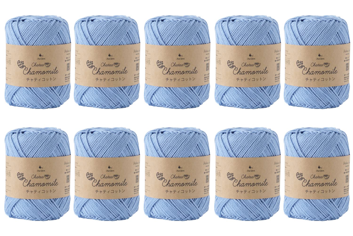 

Raw Wool Chatty Medium 20g Pack of 10 Yarn, Cotton, Fine, (approx. 48m), 100% Cotton,