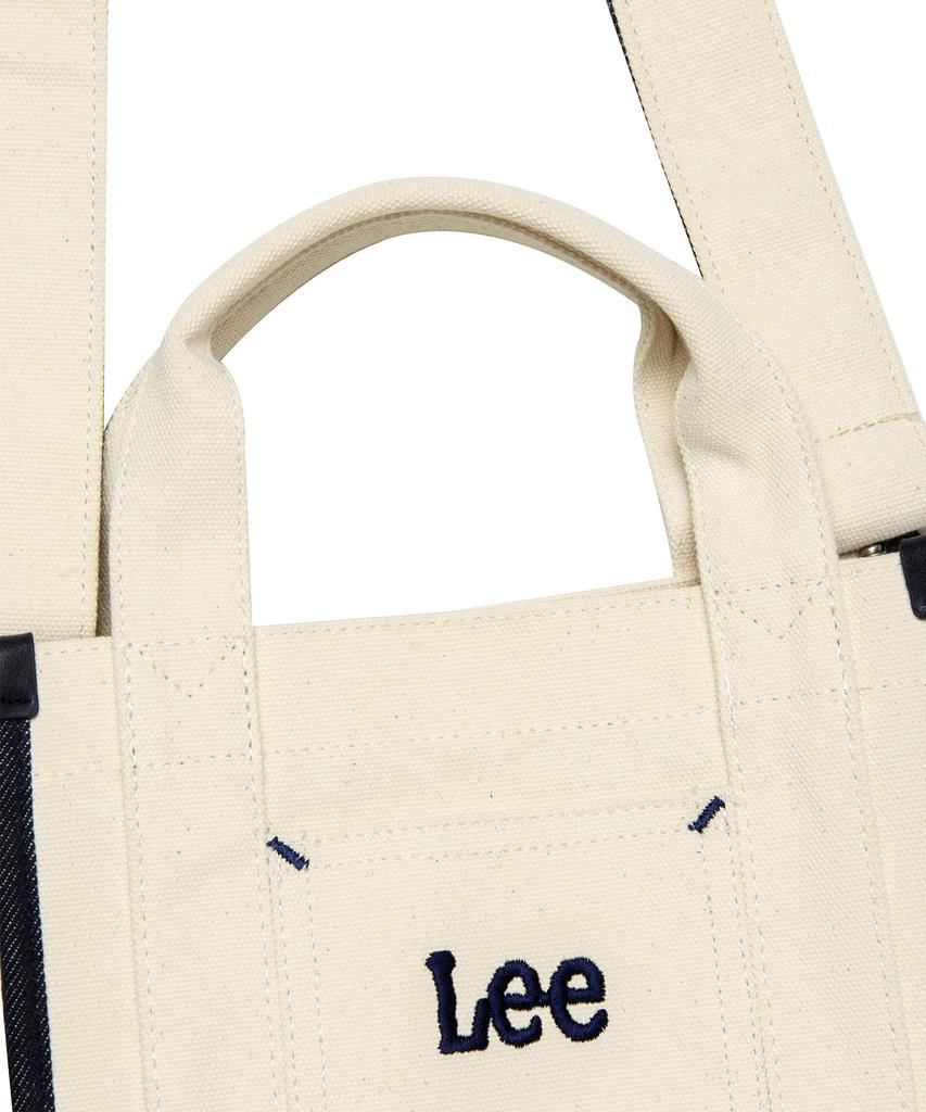 Lee Corduroy Square Two-Way Tote Bag Ivory
