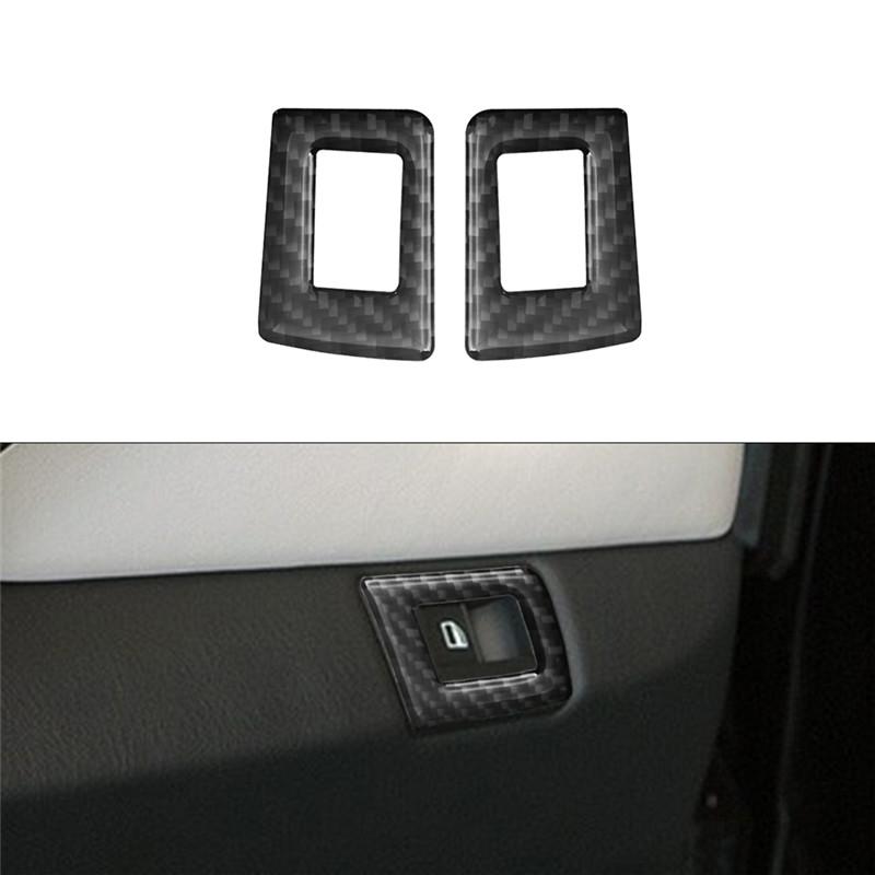 Carbon Fiber Car Center Console Air Conditioning CD Gear Control Panel Trim Cover Sticker For BMW X5 2000-2006 Car Accessories