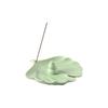 Ceramic Ginkgo Leaf Incense Holder for Sandalwood, Coil, and Line Incense - Indoor Tray and Decorative Plate.