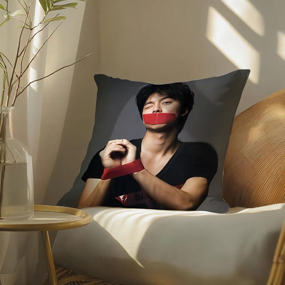 G-Gong Yoo Cushion Cover Soft Short Plush Pillow Cover Smooth Cozy Texture Aesthetic Cushion Case Home Decor