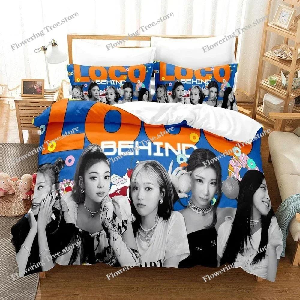 3D Printed Kpop Group Bedding Set Pillowcase ITZY Duvet Cover Double Twin Full Queen King Adult Kids Bedclothes Quilt Cover