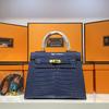 Europese & Amerikaanse Retro Krokodillenpatroon Kelly Enkelbandige Crossbody Tas: High-End, Modieuze, Lichte Luxe Handtas voor Dames