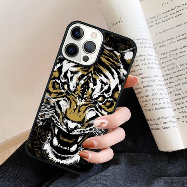 Animal Tiger Art Phone Case Cover For iPhone 17 Air 16 15 14 plus 11 12 13 pro max coque Shell Fundas
