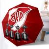 Printed Club Atlético River Plate Printed Folding Umbrella,Outdoor,Leisure,And Travel Umbrella,Durable Umbrella Fabric,Birthday And Holiday Gift