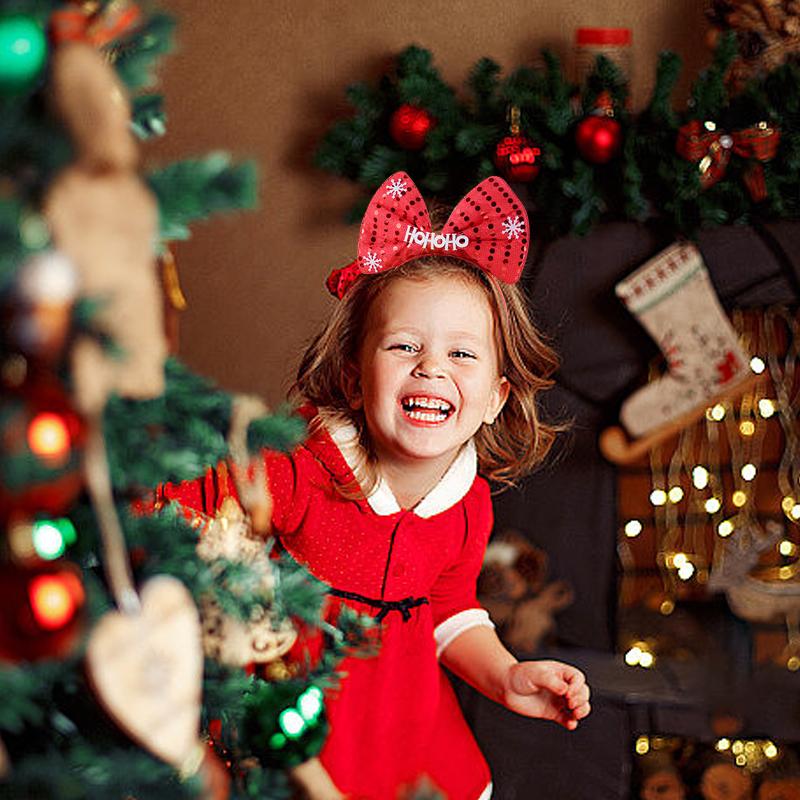 Fascia per capelli natalizia per bambini, adulti, Babbo Natale, alce, albero di Natale, accessori per capelli, accessori per foto, decorazioni natalizie, regali di Capodanno 2025