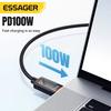 Essager Kabel do ładowania 3 w 1 100W Multi USB C dla Apple iWatch iPhone 16/15/14/13 Pro z kablem do szybkiego ładowania Type C Lightning