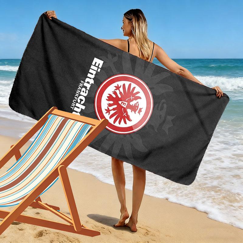 Eintracht Frankfurt Print Beach Towel, Large Soft Quick Dry Towel for Beach Camping Swimming