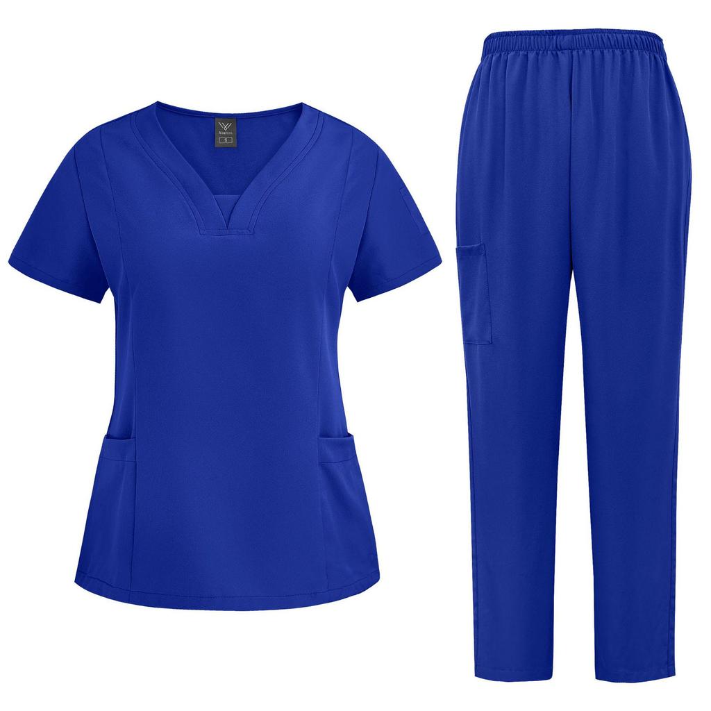 Nianqing Multi-Color Medical Workwear Set: Casual, Loose-Fit Doctor/Nurse Uniform, Plus Sizes Available