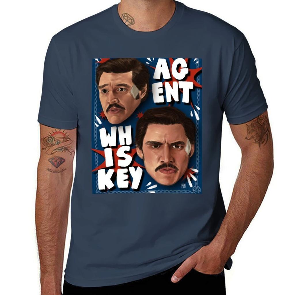 Agent Whiskey Tshirt Heavy Duty Casual Work Tee